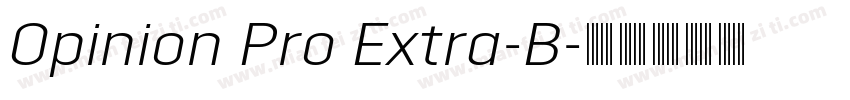 Opinion Pro Extra-B字体转换